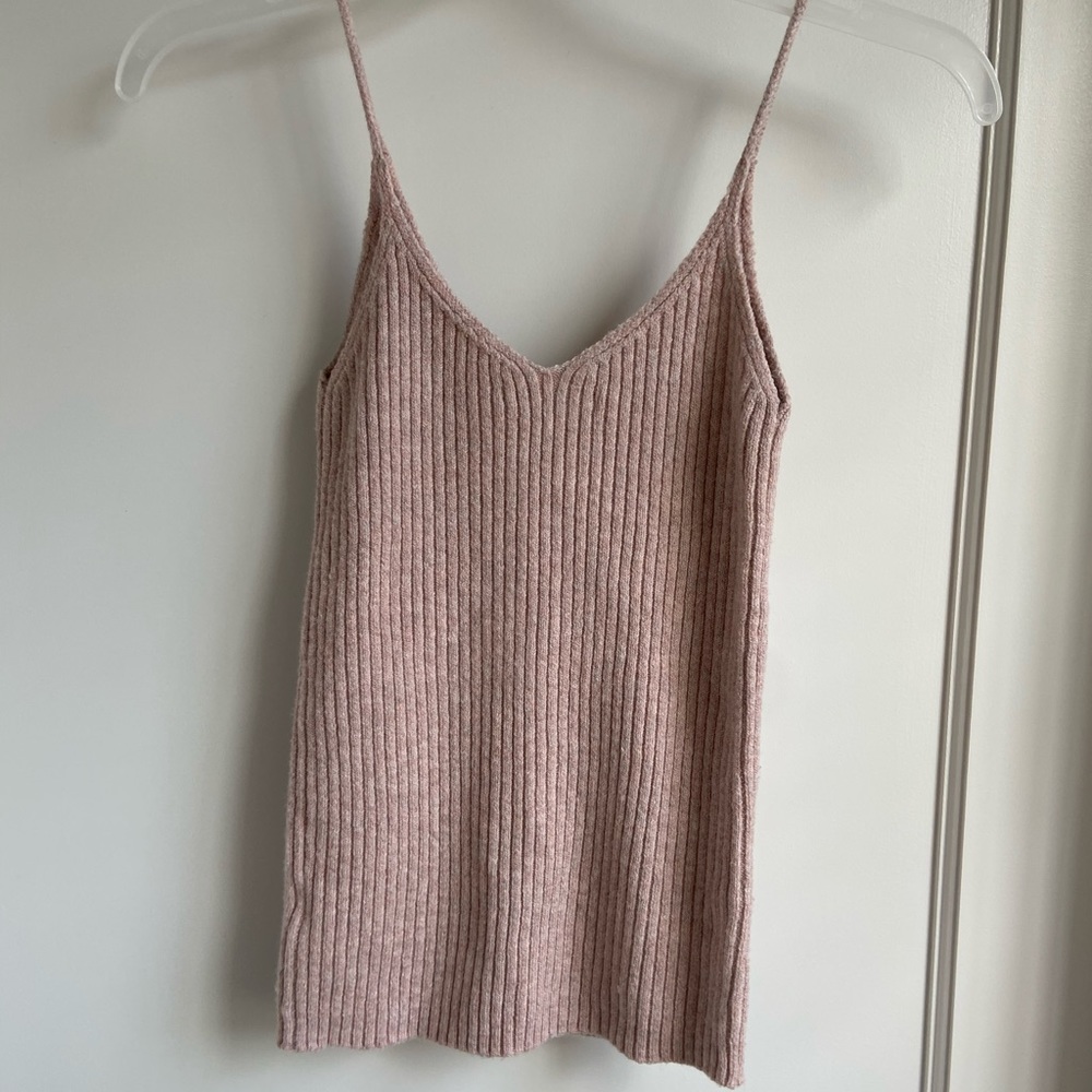 American Eagle Mauve Knit Tank Top - Picture 2 of 3